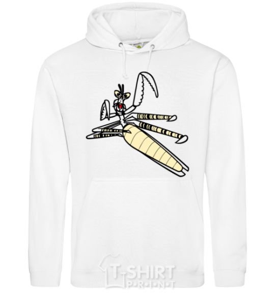 Men`s hoodie Master Mantis White фото