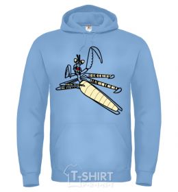 Men`s hoodie Master Mantis sky-blue фото