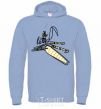 Men`s hoodie Master Mantis sky-blue фото