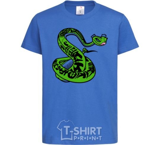 Kids T-shirt Master Snake royal-blue фото