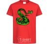 Kids T-shirt Master Snake red фото