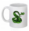 Ceramic mug Master Snake White фото