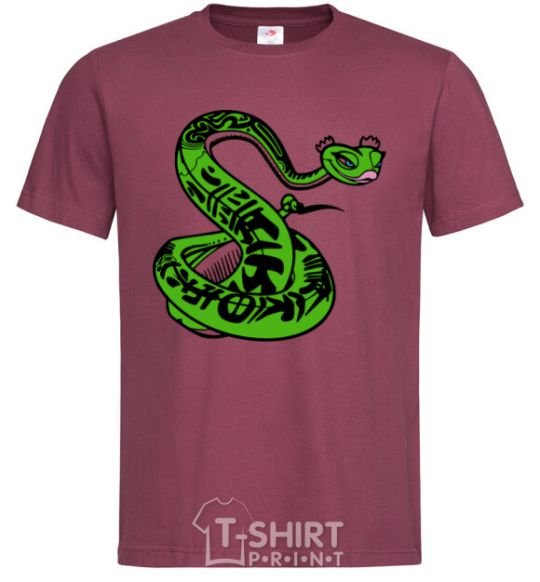 Men's T-Shirt Master Snake burgundy фото