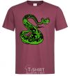 Men's T-Shirt Master Snake burgundy фото