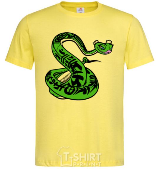 Men's T-Shirt Master Snake cornsilk фото