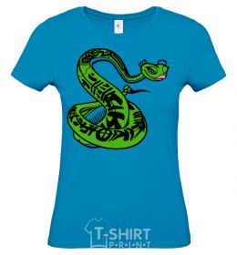 Women's T-shirt Master Snake sky-blue фото