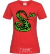 Women's T-shirt Master Snake red фото