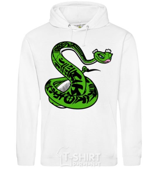 Men`s hoodie Master Snake White фото