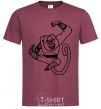 Men's T-Shirt Master Monkey burgundy фото