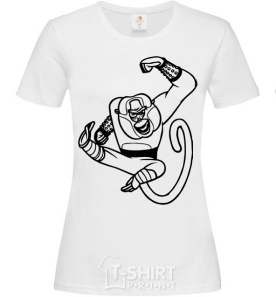 Women's T-shirt Master Monkey White фото