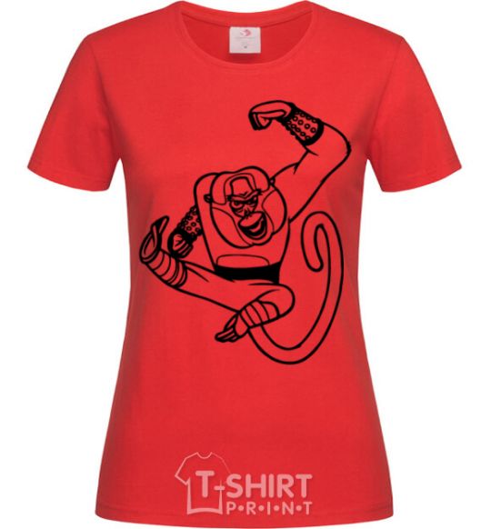 Women's T-shirt Master Monkey red фото