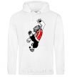 Men`s hoodie Master Tigress White фото