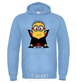 Men`s hoodie Dracula's henchman sky-blue фото
