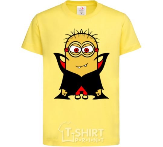 Kids T-shirt Dracula's henchman cornsilk фото