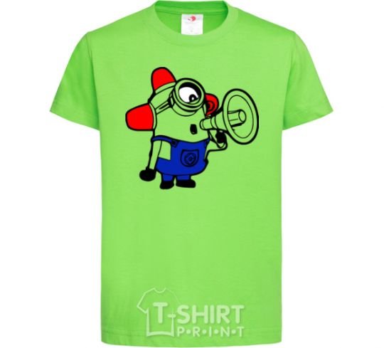 Kids T-shirt Minion Attention orchid-green фото