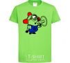 Kids T-shirt Minion Attention orchid-green фото