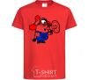 Kids T-shirt Minion Attention red фото