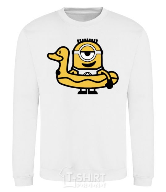 Sweatshirt Minion duck White фото