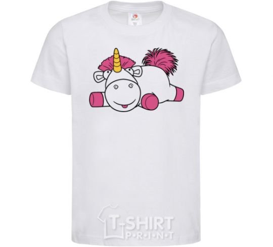 Kids T-shirt Agnes the Unicorn White фото