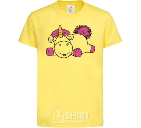 Kids T-shirt Agnes the Unicorn cornsilk фото