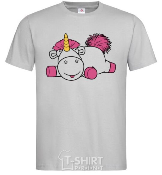 Men's T-Shirt Agnes the Unicorn grey фото