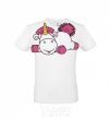 Men's T-Shirt Agnes the Unicorn White фото