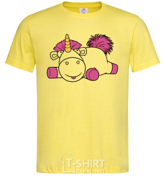 Men's T-Shirt Agnes the Unicorn cornsilk фото