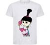 Kids T-shirt Agnes with the unicorn White фото