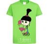 Kids T-shirt Agnes with the unicorn orchid-green фото