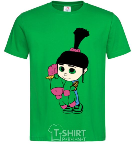 Men's T-Shirt Agnes with the unicorn kelly-green фото