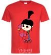 Men's T-Shirt Agnes with the unicorn red фото