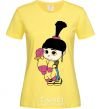 Женская футболка Агнес с единорогом Лимонный фото