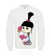 Sweatshirt Agnes with the unicorn White фото