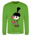 Sweatshirt Agnes with the unicorn orchid-green фото