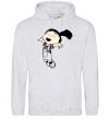 Men`s hoodie Agnes jumps sport-grey фото