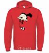 Men`s hoodie Agnes jumps bright-red фото