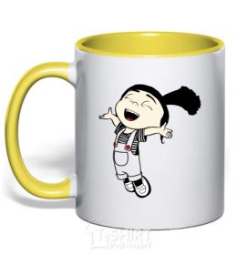 Mug with a colored handle