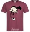 Men's T-Shirt Agnes jumps burgundy фото