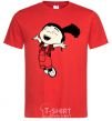 Men's T-Shirt Agnes jumps red фото