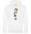 Men`s hoodie Margot White фото