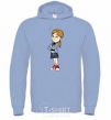 Men`s hoodie Margot sky-blue фото