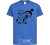 Kids T-shirt Agnes and the minion royal-blue фото