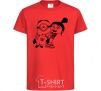 Kids T-shirt Agnes and the minion red фото