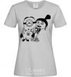 Women's T-shirt Agnes and the minion grey фото