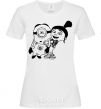 Women's T-shirt Agnes and the minion White фото