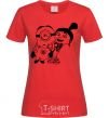 Women's T-shirt Agnes and the minion red фото