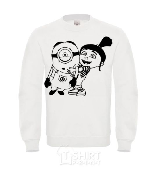 Sweatshirt Agnes and the minion White фото