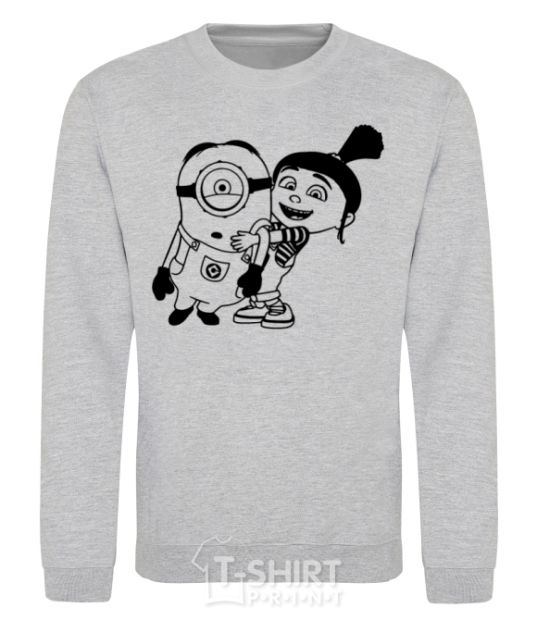 Sweatshirt Agnes and the minion sport-grey фото