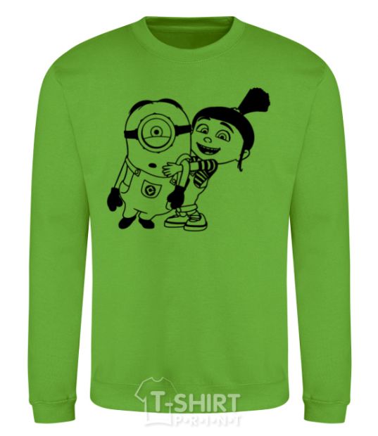 Sweatshirt Agnes and the minion orchid-green фото