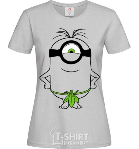 Women's T-shirt The islander minion grey фото